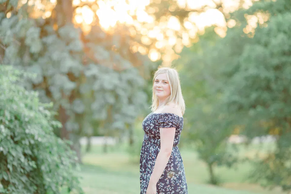 Natural Posing for Real Couples - Summer Engagement Session inspiration - Neutrals, Blues, Flowy Dress - Floral Print Navy - Grey Loft Studio - Ottawa Wedding Photographer - Wedding Videographer - Fun, Natural, Bright Photo Video Team. - Photographe - Greyloft - Ottawa Engagement Pictures