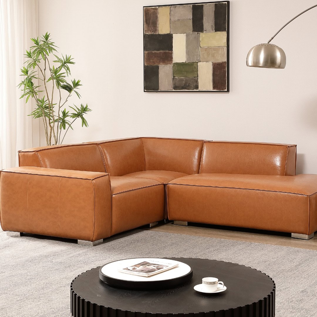 Skylar Oneopelle™ vegan leather in brown