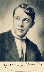 Kosztolányi arcképe és aláírása. 1935