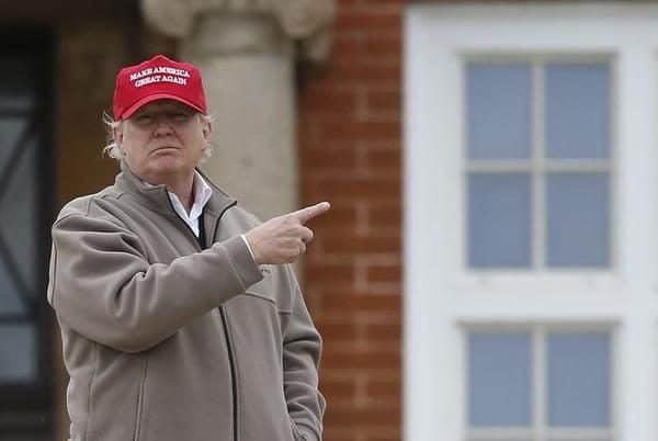Golf - RICOH Women's British Open 2015 - Trump Turnberry Resort, Scotland - 31/7/15 US Presidential Candidate Donald Trump outside his hotel Action Images via Reuters / Russell Cheyne Livepic
