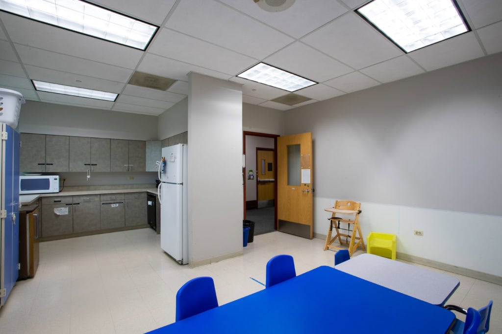 Feeding therapy room in the Outpatient Clinic