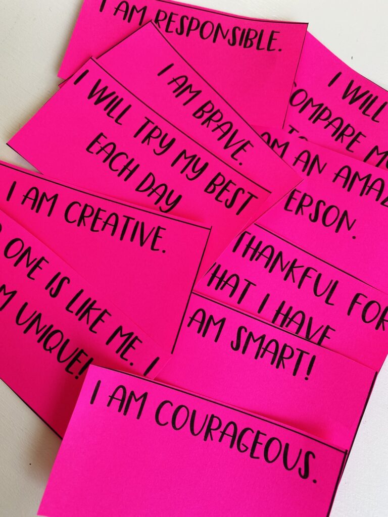 Affirmation Stated to build your students confidence in 1 Simple Way to Build Your Student's Confidence!!