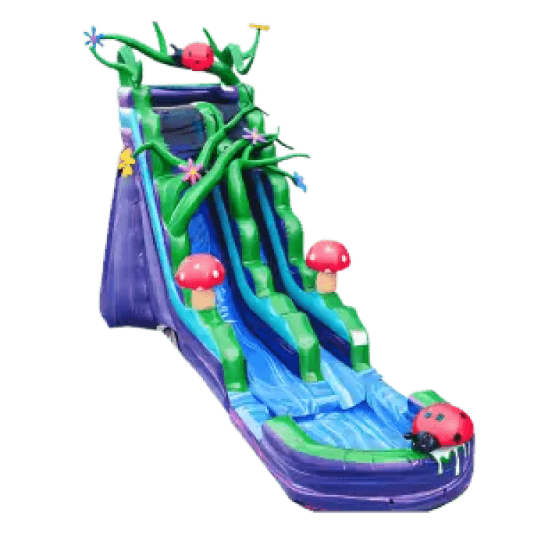 20 FT Enchanted Forest Single Lane Dry Slide