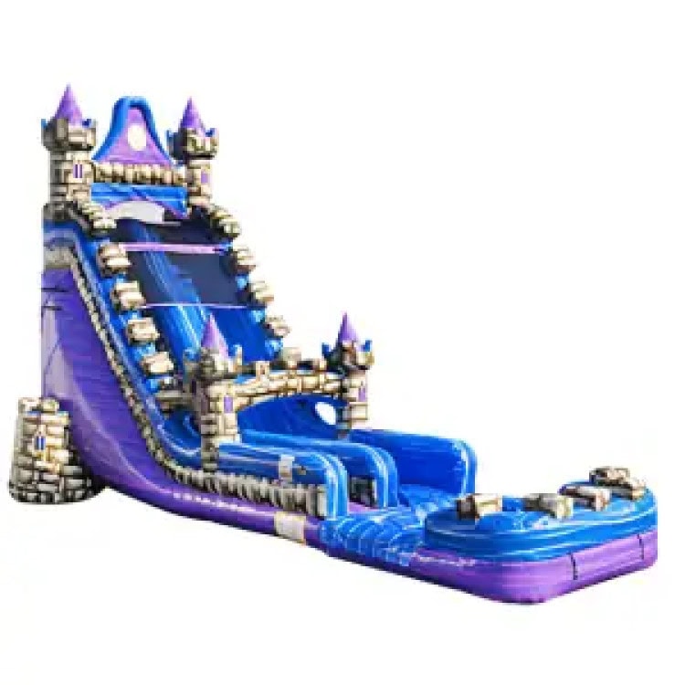22 FT Magic Castle Single Lane Dry Slide