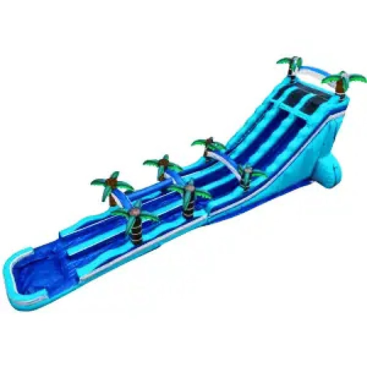 25 FT Tropical Hurricane Dual Lane with Slip-N-Slide