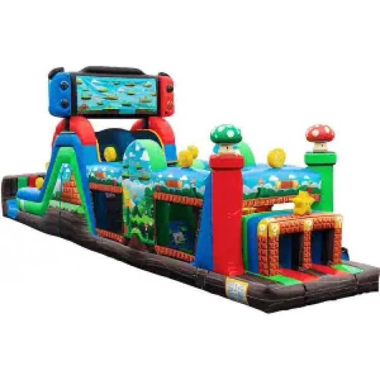 50 FT Mushroom Kingdom Obstacle Course Wet/Dry