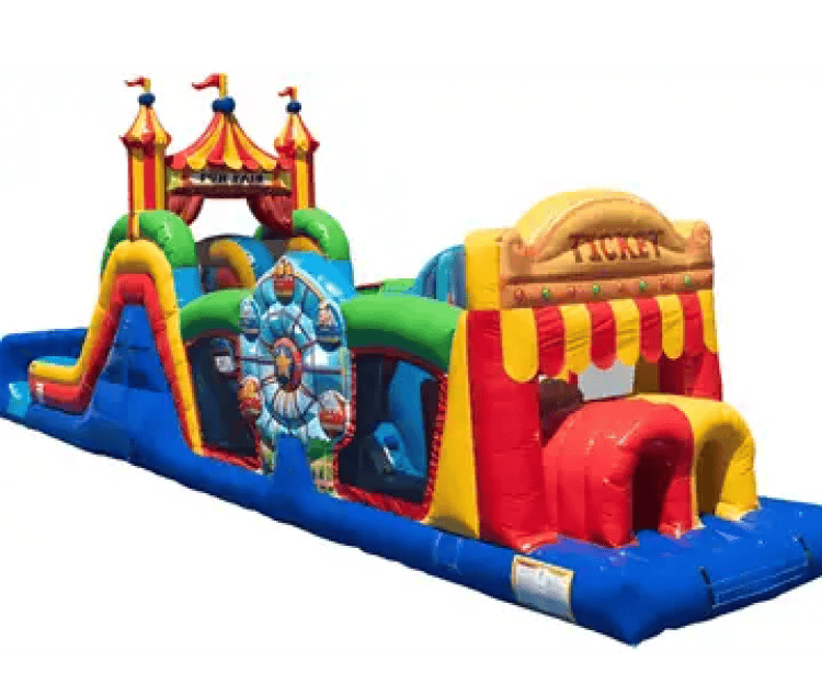 50' Fun Fair Obstacle Course Wet/Dry