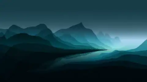 Abstract landscape illustrating observation and perspective