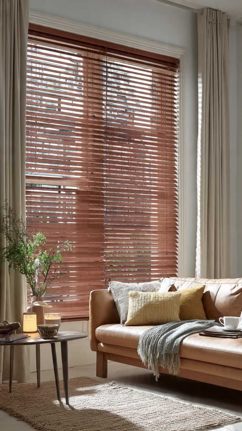 50mm Natural Wood Horizontal Blinds - Image 9