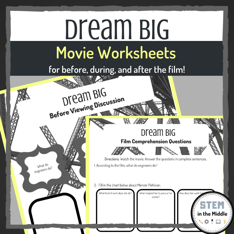 Dream Big middle school STEM movie guide