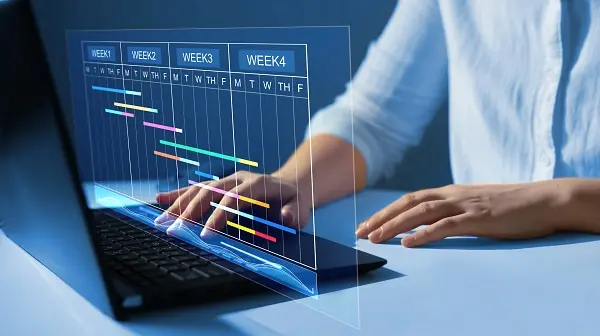 A person managing their time to complete online surveys for money.