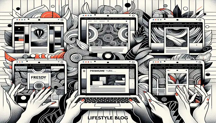 A selection of visually appealing lifestyle blog themes