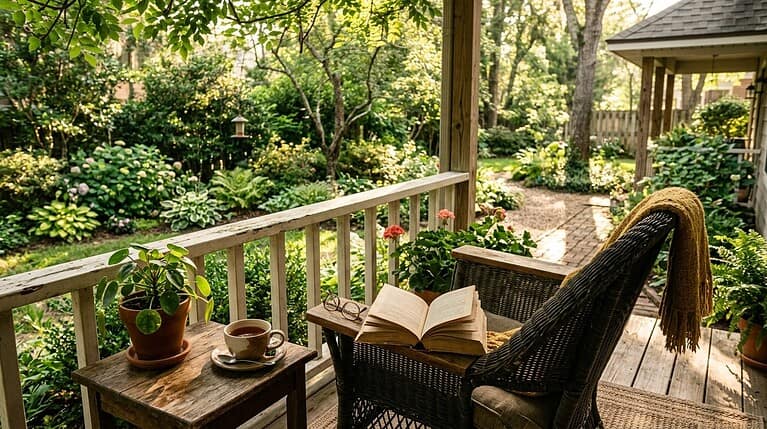 chair on a porch