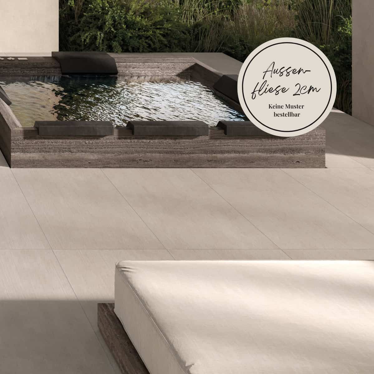 beige aussenfliese 2cm dick