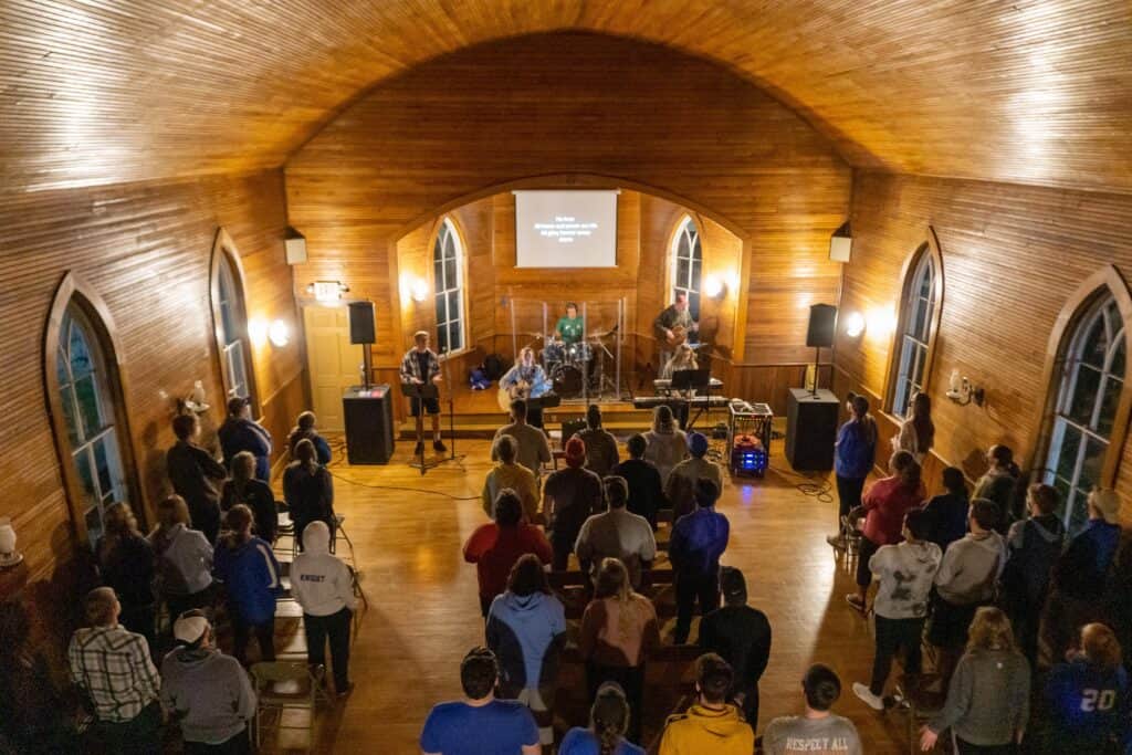 SP&D in historic church