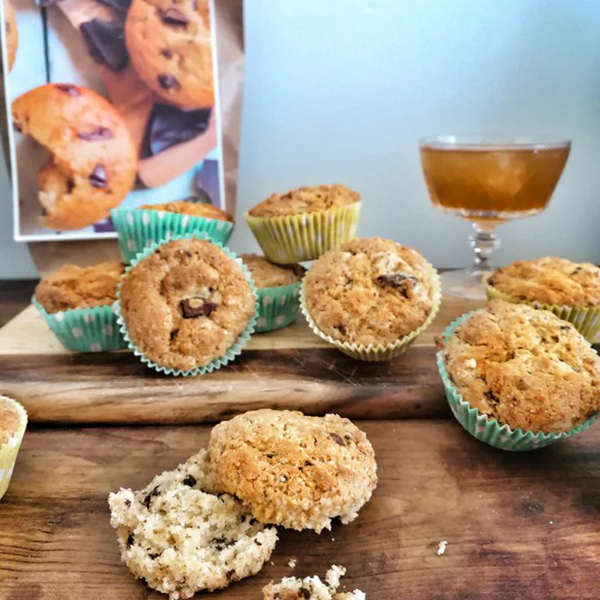 Starfish Deli - Choc Chip Muffins - bakmix voor vegan muffins, 410gr - Afbeelding 2