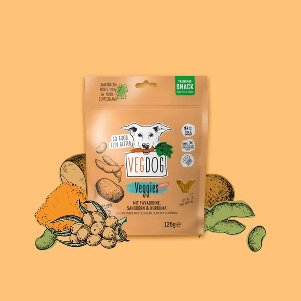 Vegdog - Veggies Immune - vegan hondenkoekjes, 125gr - Afbeelding 2