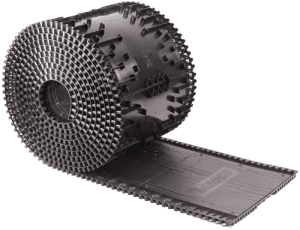 Heavy-duty geogrid for soil stabilization and reinforcement in construction projects.