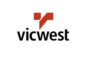 Tamar Building Products logo featuring the Vicwest brand symbol and name.