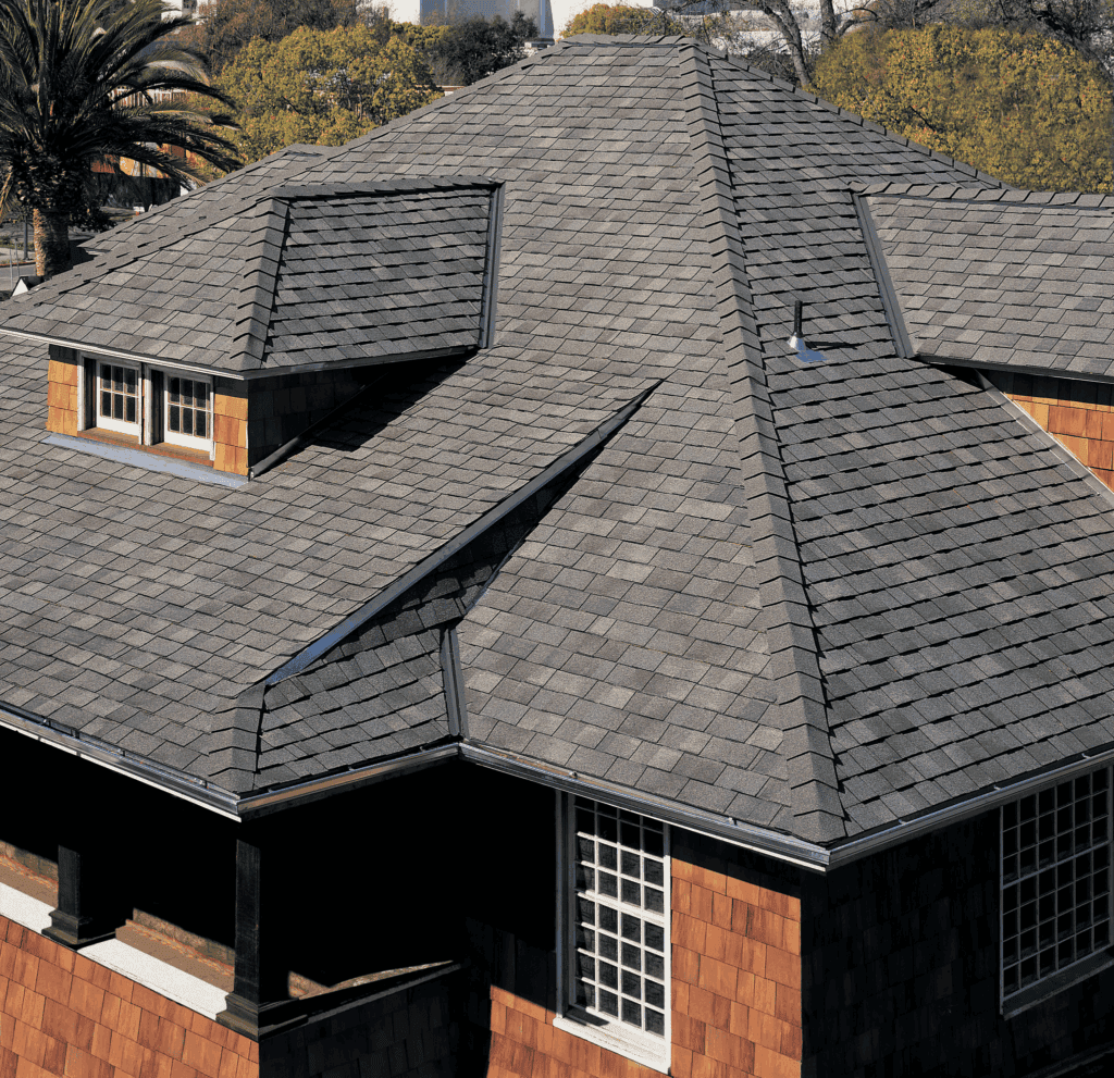 Durable asphalt shingle roof on a residential home in Ottawa, Ontario.