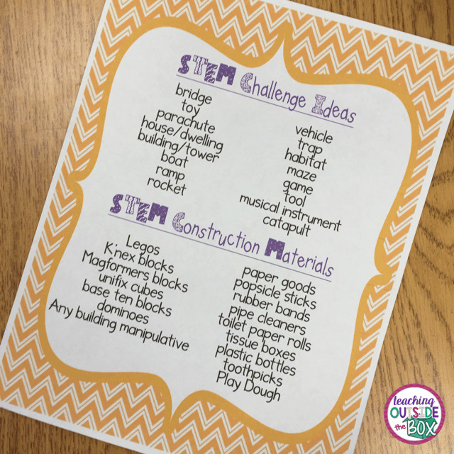 Setting up a Classroom STEM Center