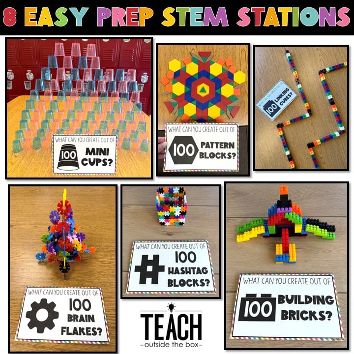 100th Day of School STEM Stations