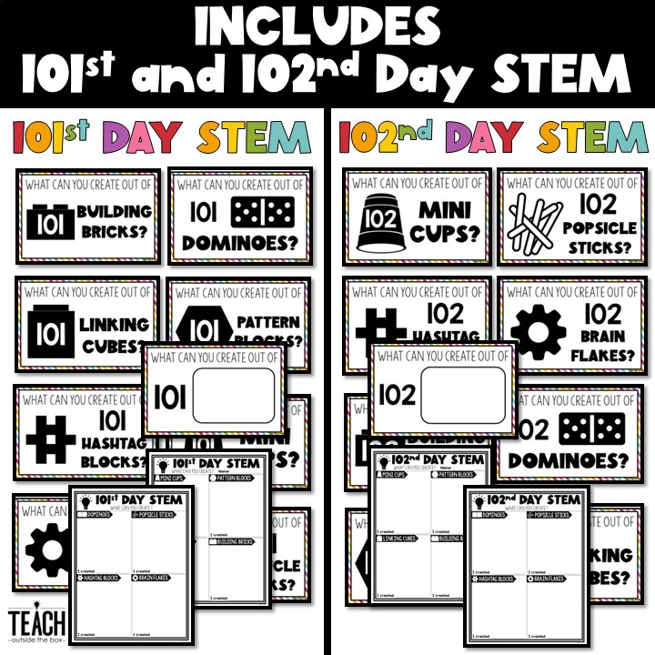 100th Day of School STEM Stations