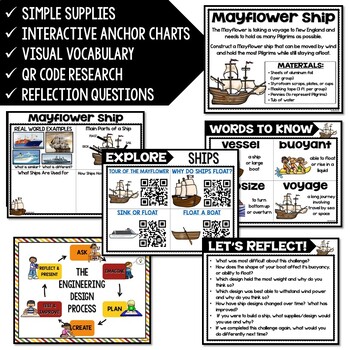 Mayflower Ship STEM Challenge - Thanksgiving STEM Activity - Image 2