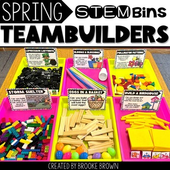 Spring STEM Bins® Stations March STEM Activities, St. Patrick's Day Easter Egg