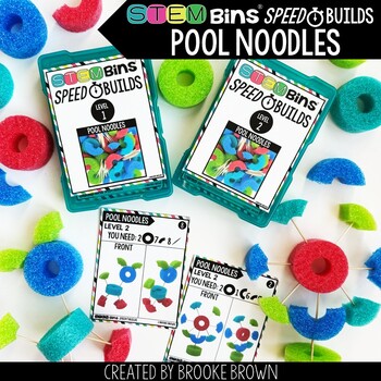 STEM Bins® Pool Noodle Speed Builds: End of the Year and Summer STEM Activities
