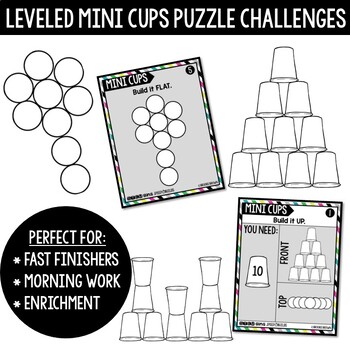 Mini Cups STEM Bins® Speed Builds STEM Activities - Cup Towers - Image 2