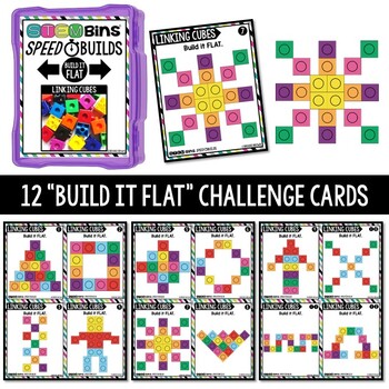 Linking Cubes Snap Cubes STEM Bins® Speed Builds STEM Activities - Puzzle Cards - Image 3