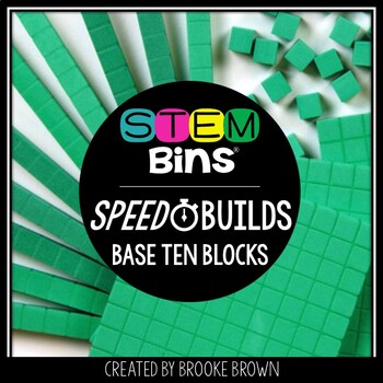 Base Ten Blocks STEM Bins® Speed Builds STEM Activities - Puzzle Cards