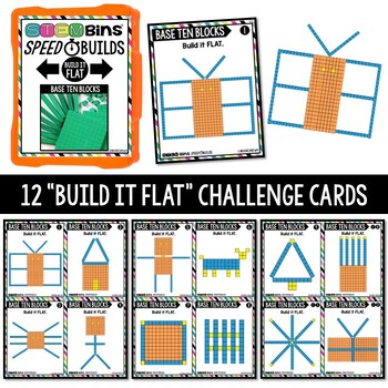 Base Ten Blocks STEM Bins® Speed Builds STEM Activities - Puzzle Cards - Image 3