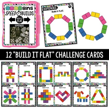 Dominoes STEM Bins® Speed Builds STEM Activities - Puzzle Cards - Image 3