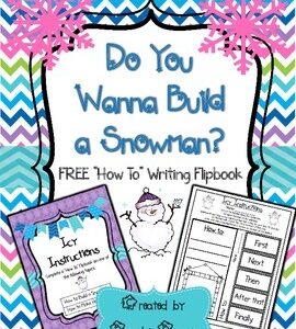 How To Build a Snowman Literacy Center & Writing Activity