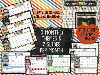 Interactive Calendars & Math Meetings for PowerPoint {Entire Year Bundle!} - Image 3