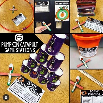 Halloween STEM Challenges & Activities - Pumpkin Catapult, Fall Party Stations - Image 3