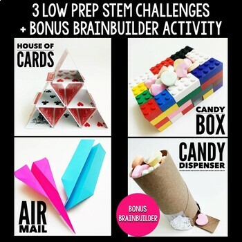 Valentine's Day STEM Activities / Valentine STEM Challenges Party Stations - Image 2