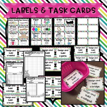 Makerspace Starter Kit - STEM Posters, Supply Labels, STEM Lab Supply Lists - Image 4