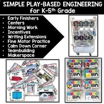 STEM Bins® / STEAM Bins® Elementary STEM Activities: Morning Work,Fast Finishers - Image 2
