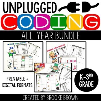 Unplugged Coding All Year BUNDLE (PRINTABLE + DIGITAL) - Hour of Code
