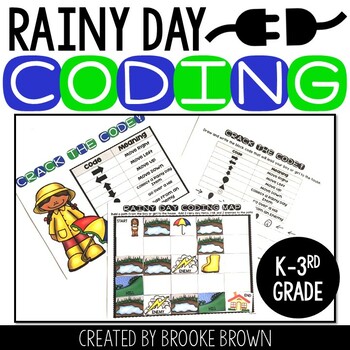 Rainy Day Coding - DIGITAL + PRINTABLE - Spring Unplugged Coding