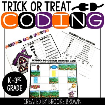 Trick or Treat Coding (Halloween Unplugged + Digital Coding) Fall & Autumn