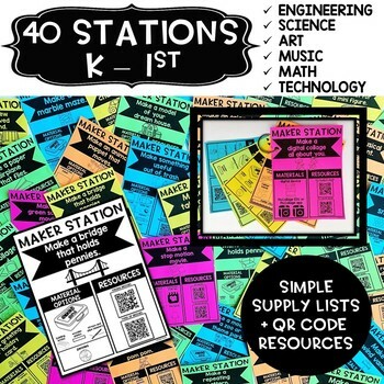 Maker Stations for Makerspaces BUNDLE {K-5th} - STEM Stations, STEM Lab Centers - Image 3