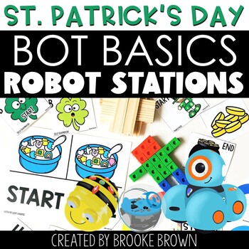 St. Patrick's Day Robot Activities & Stations Robotics Sphero Dash Bee-Bot March