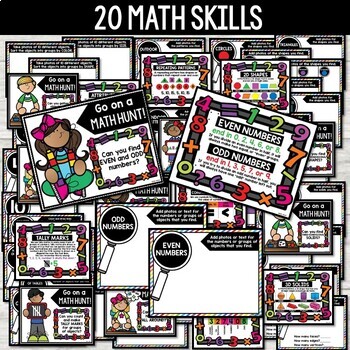 PAPERLESS Math Hunts for Distance Learning (Google Slides and Seesaw) - Image 3