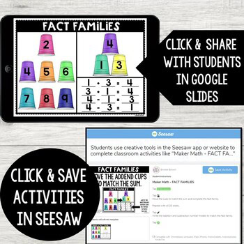 PAPERLESS Maker Math BUNDLE for Distance Learning (Google Slides & Seesaw) - Image 4