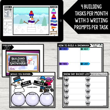 STEM Bins® Build & Write (JANUARY) - Winter STEM Activities: Digital + Printable - Image 2
