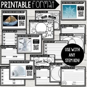 STEM Bins® Build & Write (JANUARY) - Winter STEM Activities: Digital + Printable - Image 4